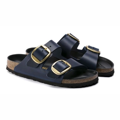 Sandale Birkenstock Arizona Big Buckle Blue Narrow Damen Fashionschuh